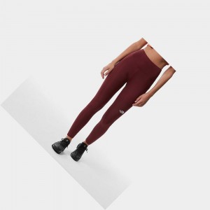 Leggins The North Face New Flex High Rise 7/8 Mujer Rojos | 15638-DYLU