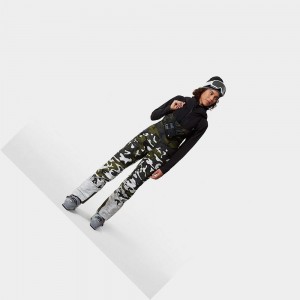 Pantalon Esquí The North Face A-cad Futurelight™ Bib Mujer Blancos Multicolor Camuflados | 31602-MDCL
