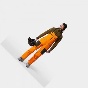 Pantalon Esquí The North Face A-cad Futurelight™ Bib Hombre Amarillos | 98436-CIKL
