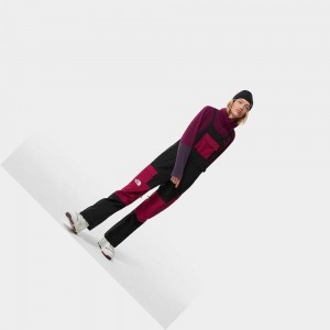 Pantalon Esquí The North Face Dragline Bib Mujer Negros Morados | 18057-OTJG