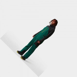 Pantalon Esquí The North Face Dragline Bib Hombre Verdes Negros | 16054-VAPW