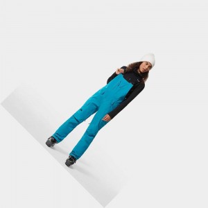 Pantalon Esquí The North Face Freedom Bib Mujer Azules | 19847-POKN