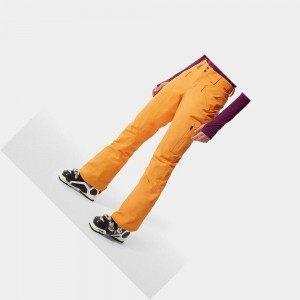 Pantalon Esquí The North Face Lenado Mujer Amarillos | 36841-QUZY