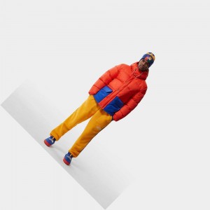 Pantalon Jogger The North Face Colour Block Fleece Hombre Dorados Azules Verdes | 81069-OUXZ