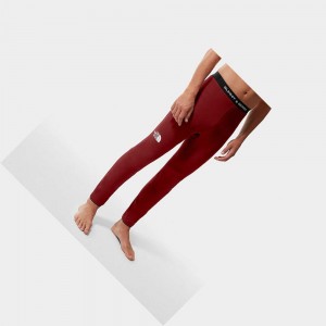 Pantalon The North Face Amk L2 Futurefleece Hombre Rojos | 32610-TYVJ