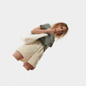 Short The North Face Class V Mujer Blancos Camuflados Azules | 83410-EUCS