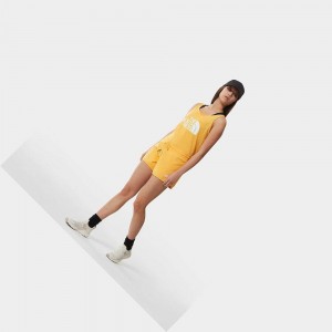 Short The North Face Mountain Lifestyle Mujer Amarillos | 93105-GYIT