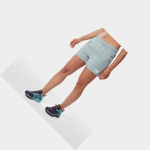 Short The North Face Movmynt Mujer Plateados Azules | 81596-WUMQ