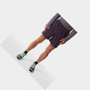 Short The North Face Printed Movmynt Short Hombre Morados Oscuro | 29058-DBPK