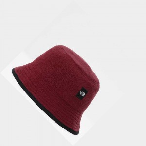 Sombreros The North Face Unisex Fleeski Street Bucket Mujer Rojos | 16953-GZLA