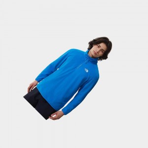 Sudadera The North Face 100 Glacier Quarter-zip Fleece Hombre Azules | 51472-OQZX
