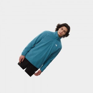 Sudadera The North Face 100 Glacier Quarter-zip Fleece Hombre Azules | 85726-UWNZ