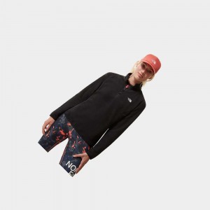 Sudadera The North Face 100 Glacier Quarter-zip Fleece Mujer Negros | 71053-SCNB
