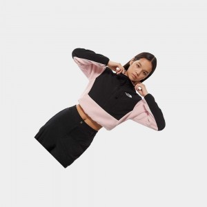 Sudadera The North Face Cropped Denali Fleece Mujer Rosas | 37415-SYUO
