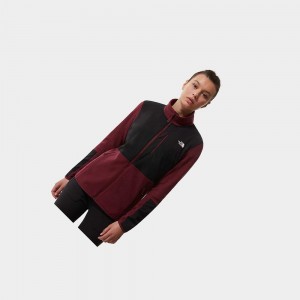 Sudadera The North Face Diablo Midlayer Fleece Mujer Rojos Negros | 48591-WLKY