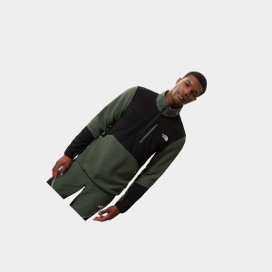 Sudadera The North Face Glacier Pro Quarter-zip Fleece Hombre Negros | 23801-JEMI
