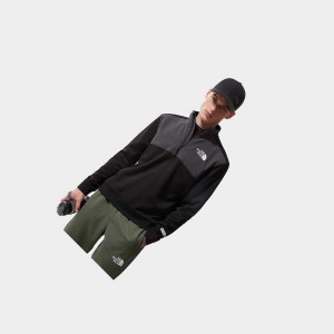 Sudadera The North Face Mountain Athletics Quarter-zip Fleece Hombre Negros | 95712-RSFA