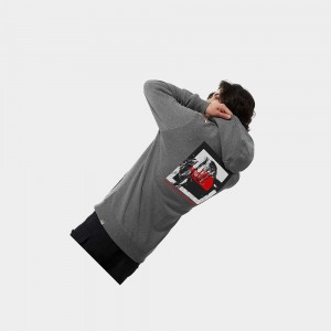 Sudadera The North Face New Climb Fleece Hombre Grises | 98416-AFQK