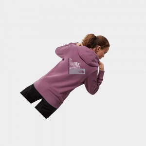Sudadera The North Face New Climb Fleece Mujer Morados | 05873-DEYG