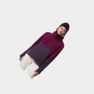 Sudadera The North Face Tagen ¼ Zip Fleece Mujer Morados Morados Oscuro | 63175-KZCE