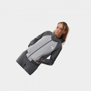 Sudadera The North Face Tekware Fleece Mujer Grises | 32140-MAJW