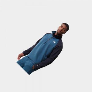 Sudadera The North Face Tekware ¼ Zip Fleece Hombre Azul Marino Azules | 65314-MPXJ