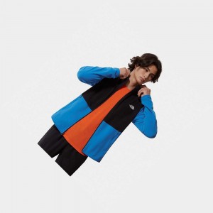 Sudadera The North Face Tka Glacier Fleece Hombre Azules Negros | 10983-TANS