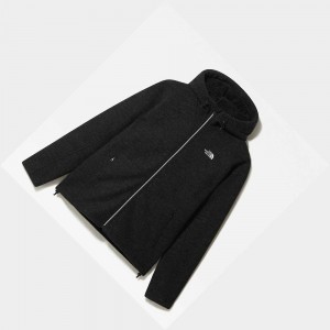 Sudadera The North Face Zermatt Full Zip Fleece Hombre Negros | 68901-RZKM