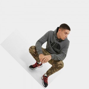 Sudadera con Capucha The North Face Drew Peak Hombre Grises Negros | 92148-XVOW