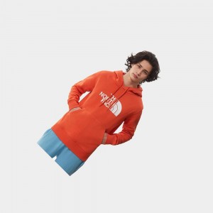 Sudadera con Capucha The North Face Drew Peak Hombre Naranjas | 92471-HIXU