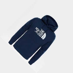 Sudadera con Capucha The North Face Drew Peak Hombre Azul Marino Blancos | 38096-VNDS