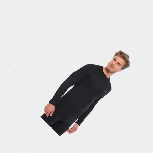 Sudadera con Capucha The North Face Easy Long-sleeve Hombre Negros | 27903-KEDZ