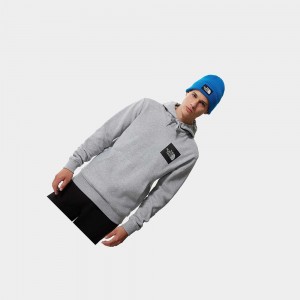 Sudadera con Capucha The North Face Fine Hombre Grises Claro | 46192-OYCM