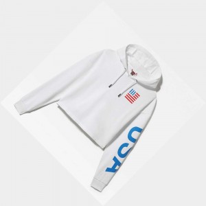 Sudadera con Capucha The North Face International Mujer Blancos | 58709-OJLT