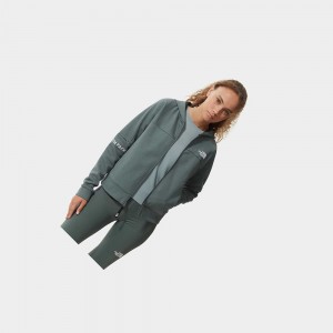 Sudadera con Capucha The North Face Mountain Athletics Zip-up Mujer Verdes | 28371-KRQC