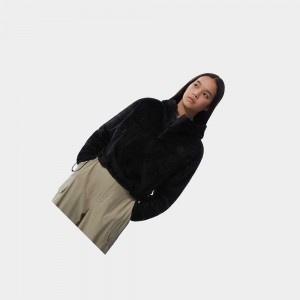 Sudadera con Capucha The North Face Osito Cropped Mujer Negros | 50826-HRWS