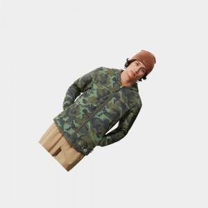 Sudadera con Capucha The North Face Printed Mountain Zip-up Hombre Camuflados | 50631-PAYS