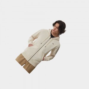 Sudadera con Capucha The North Face Scrap Graphic Zip-up Hombre Beige | 28170-XHEP