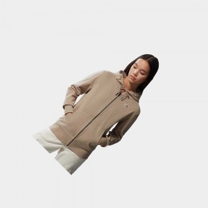 Sudadera con Capucha The North Face Scrap Graphic Zip-up Mujer Marrom Claro | 26159-BJYM
