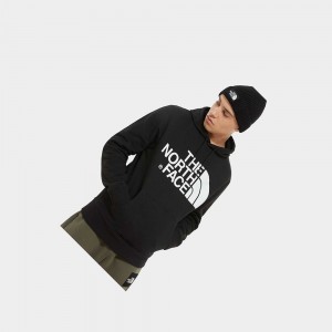 Sudadera con Capucha The North Face Standard Hombre Negros | 74023-TDZA