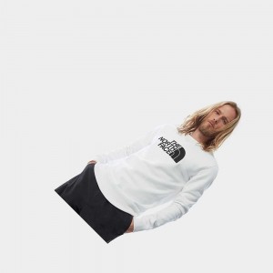 Suéteres The North Face Drew Peak Hombre Blancos Negros | 75821-MPEW