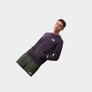 Suéteres The North Face Mountain Athletics Hombre Morados Oscuro | 97851-QTBW