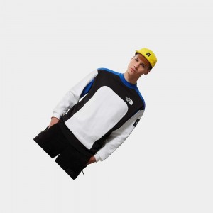 Suéteres The North Face Mtn Archives Cut & Sew Hombre Blancos | 24316-IQBZ