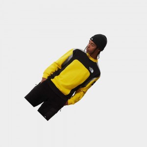 Suéteres The North Face Mtn Archives Cut & Sew Hombre Amarillos Claro | 54381-YUGV