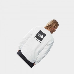 Suéteres The North Face Raglan Redbox Hombre Blancos | 08396-MSTV