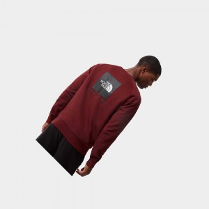 Suéteres The North Face Raglan Redbox Hombre Rojos Oscuro | 43076-HWGI