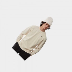 Suéteres The North Face Scrap Graphic Hombre Beige | 04283-UEBC
