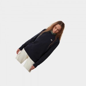Suéteres The North Face Scrap Graphic Mujer Azul Marino | 75346-SVNT