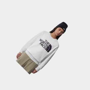 Suéteres The North Face Standard Mujer Blancos Morados Leopardo | 24315-RMVN