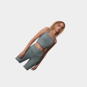 Tank Top The North Face Active Trail Ruby Hill Ribbed Mujer Verdes | 90175-QTBL